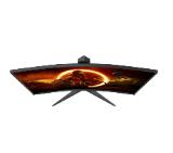 AOC C27G2Z3/BK, 27" Curved 1500R VA WLED, 1920x1080@280Hz, 1ms GtG, 0.5MPRT, 300cd m/2, 4000:1, 80M:1 DCR, Adaptive Sync, FlickerFree, Blue Light tech. Soft., Tilt, Height Adjust, Swivel, 2xHDMI, DP