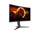 AOC C27G2Z3/BK, 27" Curved 1500R VA WLED, 1920x1080@280Hz, 1ms GtG, 0.5MPRT, 300cd m/2, 4000:1, 80M:1 DCR, Adaptive Sync, FlickerFree, Blue Light tech. Soft., Tilt, Height Adjust, Swivel, 2xHDMI, DP