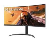 LG 34WP75CP-B, 34" 21:9 UltraWide Curved QHD (3440x1440) VA, HDR 10, 160Hz, AMD FreeSync, 1ms MBR, 300 cd/m2, 3000:1, sRGB 99%, USB, HDMI, USB type-C, DisplayPort, Speakers 7W x 2, Height Adjustable, Tilt, Black