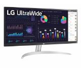 LG 29WQ600-W, 29" UltraWide Full HD, IPS Panel, 1ms MBR, 1000:1, 250 cd/m2, 21:9, 2560 x 1080, HDR 10, sRGB 99%, FreeSync, 100Hz, USB Type-C, Speacers, HDMI, DP, Tilt, Headphone Out, Black