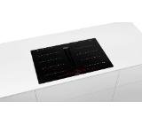 Bosch PXX801D67E, SER8, Venting cooktop 80cm 2 Flex + hood B, max 622 m3/h, 69 dB, PerfectFry, PerfectCook ready, DirectSelectPremium, Pan Boost via HC, CleanAir+ filters, 7,4 kW, HC