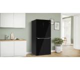 Bosch KMC85LBEA, SER4, Multi-door fridge-freezer, NoFrost, E, 190/86/67, 547l(324+223), 38dB(C), IC, 2 VitaFresh XXL drawers - 0°  fish/meat with control and vegetables/fruits, Glass black door