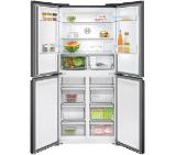 Bosch KMC85LBEA, SER4, Multi-door fridge-freezer, NoFrost, E, 190/86/67, 547l(324+223), 38dB(C), IC, 2 VitaFresh XXL drawers - 0°  fish/meat with control and vegetables/fruits, Glass black door