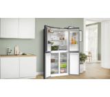 Bosch KMC85LBEA, SER4, Multi-door fridge-freezer, NoFrost, E, 190/86/67, 547l(324+223), 38dB(C), IC, 2 VitaFresh XXL drawers - 0°  fish/meat with control and vegetables/fruits, Glass black door