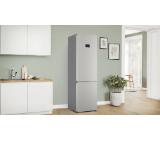 Bosch KGN394ICF, SER6, FS fridge-freezer NoFrost, C, 203/60/66cm, 363l(260+103), 35dB(B), IC, VitaFresh XXL, 0° drawer, display, Metal Backwall with Multi Airflow, Flex Interior, Intelligent Inverter Technology, inox EasyClean