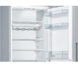 Bosch KGV36VLEA, SER4, FS Fridge-freezer LowFrost, E, 186/60/65cm, 308l(214+94), 39dB(C), VitaFresh, bottle shelf, inox-look