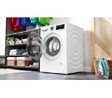 Bosch WNG254A0BY, SER6, Washer-dryer 10,5/6kg, D/A, 1400rpm, 48/70/60dB(A), i-DOS, waveDrum 65l, W/W+D 52/82l 3:59/8:40h, Iron Assist, HygieneCare, silver-blackgrey door