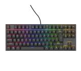 Genesis Mechanical Gaming Keyboard Thor 303 TKL RGB Backlight Brown Switch US Layout Black