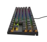 Genesis Mechanical Gaming Keyboard Thor 303 TKL RGB Backlight Brown Switch US Layout Black