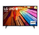 LG 43UT80003LA, 43" 4K UltraHD TV 4K (3840 x 2160), DVB-T2/C/S2, webOS 24 Smart TV, ThinQ AI, Alpha 5 AI 4K Gen7, WiFi, HDR10 pro, HLG, ALLM/HGiG, AI Upscaling, AI Sound(Virtual 9.1.2 Up-mix), AirPlay, Quick Card, HDMI eARC, CI, LAN, USB, Bluetooth, 2 Po