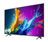LG 50QNED80T3A, 50" 4K QNED HDR Smart TV, 3840x2160, DVB-T2/C/S2, Alpha 5 AI 4K Gen7, HDR 10 PRO, webOS 24 ThinQ, 4K Upscaling, WiFi 5, Voice Controll, Bluetooth 5.1, AirPlay 2, LAN, CI, HDMI, SPDIF, 2 pole Stand , Silver