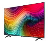 LG 55NANO81T3A, 55" 4K HDR Smart Nano Cell TV, 3840x2160, DVB-T2/C/S2, AI Alpha 5 Gen7, HDR 10 PRO, webOS 24, ThinQ AI, WiFi, Clear Voice, AI Upscaling, Bluetooth, Hdmi, CI, LAN, AirPlay2, SPDIF, 2 Pole stand, Silver