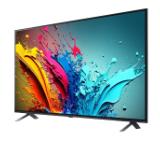 LG 65QNED86T3A, 65" 4K QNED HDR Smart TV, 3840x2160, DVB-T2/C/S2, Alpha 8 AI 4K Gen7, 120Hz, HDR 10 PRO, webOS 24 ThinQ, 4K Upscaling, FreeSync, WiFi 5, Multi View, Bluetooth 5.1, AirPlay 2, LAN, CI, HDMI, SPDIF,  Crescent Stand, Silver