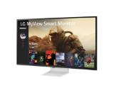 LG 43SQ700S-W, 42.5" IPS Smart webOS, ThinQ, 5ms, 1200:1, 300cd/m, 4K UHD (3840x2160) AG, HDR 10, DCI-P3 80%, HDMI, USB, USB Type-C, PD 65W, Wi-Fi B/in, AirPlay 2, Virtual surround, Speacers 10W x 2, LAN, Bluetooth Tilt, Black