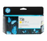 HP 738 130-ml Yellow DesignJet Ink Cartridge