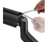 Neomounts Next Core Desk Mount 1 screen (topfix clamp &grommet)