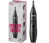Beurer MN2X Precision trimmer, Incl. 3 attachments for trimming and shaping eyebrows, nose and ear hairs, High-quality stainless steel attachments, (IPX4), Battery-powered, Incl. protective cap, cleaning brush and storage bag