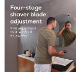 Beurer MN5X hair clipper, 7 Attachments, 6 adjustable cutting lengths and 4-stage fine adjustment, LED display with battery display, Battery and mains operation, travel lock display and charge display, storage bag