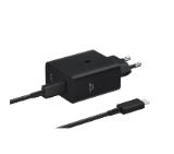 Samsung Power Adapter Duo network charger 2x USB-C 50W - black