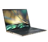Acer Swift 5, SF514-56T-73WY, Intel Core i7-1260P (up to 4.70 GHz, 18MB), 14" 2.5K IPS touch w/Antibacterial coating, 16GB LPDDR5, 1024GB PCIe NVMe SSD, Intel UMA, WIFI6E, BT 5.2, FHD Camera, FPR, Win 11 Pro, Steam Blue+Acer 7in1 Type C dongle: 1 x HDMI,