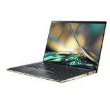 Acer Swift 5, SF514-56T-73WY, Intel Core i7-1260P (up to 4.70 GHz, 18MB), 14" 2.5K IPS touch w/Antibacterial coating, 16GB LPDDR5, 1024GB PCIe NVMe SSD, Intel UMA, WIFI6E, BT 5.2, FHD Camera, FPR, Win 11 Pro, Steam Blue+Acer 7in1 Type C dongle: 1 x HDMI,