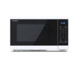 Sharp YC-MG252AE-W, Fully Digital, Built-in microwave grill, Grill Power: 1000W, Plastic and Glass/Painted, 25l, 900 W, Housing Material Microwave-Steel, LED Display Blue, Timer & Clock function, Child lock, Defrost, Cabinet Colour: White