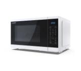 Sharp YC-MG252AE-W, Fully Digital, Built-in microwave grill, Grill Power: 1000W, Plastic and Glass/Painted, 25l, 900 W, Housing Material Microwave-Steel, LED Display Blue, Timer & Clock function, Child lock, Defrost, Cabinet Colour: White