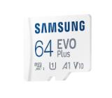 Samsung 64GB micro SD Card EVO Plus with Adapter, Class10, Transfer Speed up to 160MB/s