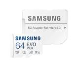 Samsung 64GB micro SD Card EVO Plus with Adapter, Class10, Transfer Speed up to 160MB/s
