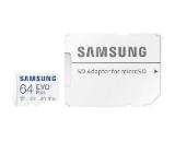 Samsung 64GB micro SD Card EVO Plus with Adapter, Class10, Transfer Speed up to 160MB/s