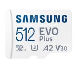 Samsung 512GB micro SD Card EVO Plus with Adapter, UHS-I interface, Read Speed up to 160MB/s