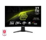 MSI MAG 27C6F, 27", Rapid VA, 180Hz, 0.5ms, VRR, CEC, CONSOLE MODE, 1920x1080 FHD, Curved, Anti-glare, Adaptive-sync, Frameless, Anti-Flicker, LBL, 250 nits, 3000:1, 100M:1, 1x Display Port (1.2a), 2x HDMI (2.0b), Headphone out, Tilt, FRAMELESS, VESA