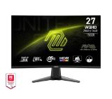 MSI MAG 27CQ6F, 27", Rapid VA, 180Hz, 0.5ms, WQHD 2560x1440, FreeSync, VRR, Console mode, CEC, Night Vision, Anti-Flicker, LBL, 300 nits, 5000:1, 100M:1, 1x Display Port (1.4), 2x HDMI (2.0b), Headphone out, Tilt, FRAMELESS, VESA, 9S6-3CD91M-002