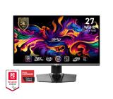 MSI MPG 271QRX QD-OLED, 26.5", 360Hz, 0.03ms, WQHD 2560x1440, Oled Care 2.0, Fanless Design with Graphene, ClearMR 13000, KVM, Mystic Light, AI VISION, 250 nits, 1500000:1, 100M;1, DP (1.4a), 2x HDMI (2.1), Type-C (DP alt. PD 90W), USB HUB, Adj.Stand 110