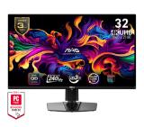 MSI MAG 321UPX QD-OLED, 31.5", 240Hz, 0.03ms, UHD 3840x2160, Oled Care 2.0, Fanless Design with Graphene, ClearMR 13000, HDR True Black 400, AI VISION, 250 nits, 1500000:1, 100M;1, DP (1.4a), 2x HDMI (2.1), Type-C (DP alt. PD 15W), Adj.Stand 100mm, VESA