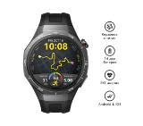 Huawei Watch GT5 Pro Vili-B29F, 1.43", Amoled, 466x466, PPI 326, BT5.2, BLE/BR/EDR, 524mAh, 40-meter free diving, HUAWEI TruSense System, ECG analysis, Battery life up to 14 days, Compatible with iOS and Android devices, Black Fluoroelastomer