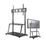 Neomounts Mobile Flat Screen Floor Stand (stand+trolley) (height: 137-162 cm) box 1&2