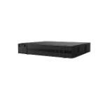 Hi-Look 4-ch 1080p 1U H.265 DVR Recorder, HDTVI/AHD/CVI/CVBS/IP video inputs, Up to 6-ch IP camera inputs (up to 6 MP), Audio via coaxial cable, Up to 1080p@15 fps encoding capability, 1 SATA HDD up to 10TB, 2 USB, 12Vdc, 1.5 A