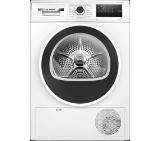 Bosch WTH83256BY, SER4 Tumble dryer with heat pump 8 kg , Energy efficiency A++,  65 dB, EasyClean AutoDry, Anti-vibration design, Fast drying 40 ', Drum volume 112 l, white