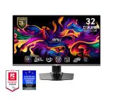 MSI MPG 321URX QD-OLED, 31.5", 240Hz, 0.03ms, UHD 3840x2160, Oled Care 2.0, Fanless Design w Graphene, ClearMR 13000, HDR True Black 400, AI VISION, 250 nits, 1500000:1, 100M;1, DP(1.4a), 2x HDMI(2.1), Type-C (DP alt. PD 90W), KVM, Adj.Stand 100mm, VESA