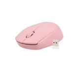 Natec Mouse Stork Wireless 1600DPI Optical, Pink+Natec Mouse Pad Photo Italy 220 x 180 mm