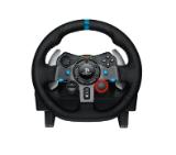 Logitech G29 Driving Force Racing Wheel, PlayStation 4, PlayStation 3, PC, 900° Rotation, Dual Motor Force Feedback, Adjustable Pedals, Leather