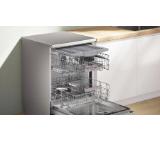 Bosch SMS6ZCI10E, SER6, Free-standing dishwasher, B, Zeolith, 9,0l, 14ps, 6p/5o, 40dB(B), Silence 39dB, 3rd drawer, inox, HC