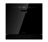 Bosch SCX6ITB00E, SER6, Built-in modular dishwasher, E, Polinox, 9l, 8ps, 6p/4o, 47dB(C), full glass door black, 7-Segment Display, Touch Control, Hygiene+