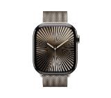 Apple Watch S10 Cellular 46mm Natural Titanium Case with Natural Milanese Loop - S/M