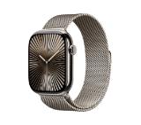 Apple Watch S10 Cellular 46mm Natural Titanium Case with Natural Milanese Loop - S/M