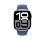 Apple Watch S10 GPS 42mm Silver Alu Case with Denim Sport Band - S/M