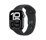 Apple Watch S10 GPS 42mm Jet Black Alu Case with Black Sport Band - S/M