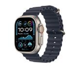 Apple Watch Ultra2 v2 Cellular 49mm Natural Titanium Case with Navy Ocean Band