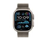 Apple Watch Ultra2 v2 Cellular 49mm Natural Titanium Case with Natural Titanium Milanese Loop - S